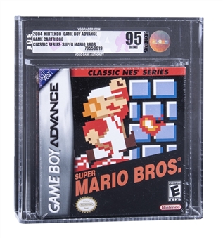 2004 Nintendo Game Boy Advanced (USA) "Classic Series: Super Mario Bros" Sealed Video Game - VGA MINT 95